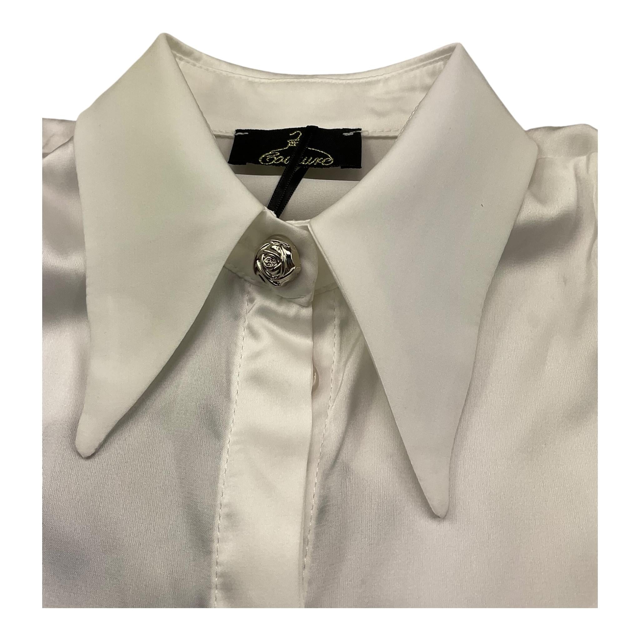 Fun & Fun Camicia Giromanica Tinta Unita per Bambina FNCBSH01047 PANNA FUN & FUN 