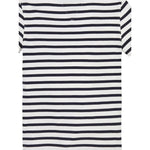 Tommy Hilfiger T-Shirt Girocollo Tinta Unita con Fantasia A Righe per Bambino KB0KB068799 BIANCO TOMMY HILFIGER 
