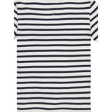 Tommy Hilfiger T-Shirt Girocollo Tinta Unita con Fantasia A Righe per Bambino KB0KB068799 BIANCO TOMMY HILFIGER 