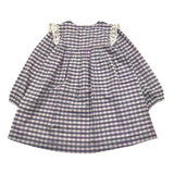 LOUISE MISHA abito tinta unita con fantasia a quadri Lilla per Bambina GRIW24S0186 LILLA LOUISE MISHA 