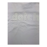 Datch T-Shirt Girocollo Tinta Unita Con Stampa Bianco Per Bambino