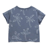 Play Up T-Shirt Tinta Unita Con Taschino Blu Per Neonato
