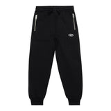 DIESEL pantalone tuta tinta unita con stampa logo Nero per Bambino J02031 NERO DIESEL 