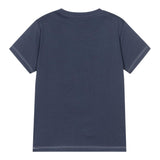 Guess T-Shirt Gircollo Tinta Unita con Stampa per Neonato N2RI02K8HM0 BLU GUESS 