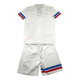 Dropseason2 Completo 2 Pezzi Camicia-Bermuda Tinta Unita per Bambino SS25K058 BIANCO DROPSEASON2 
