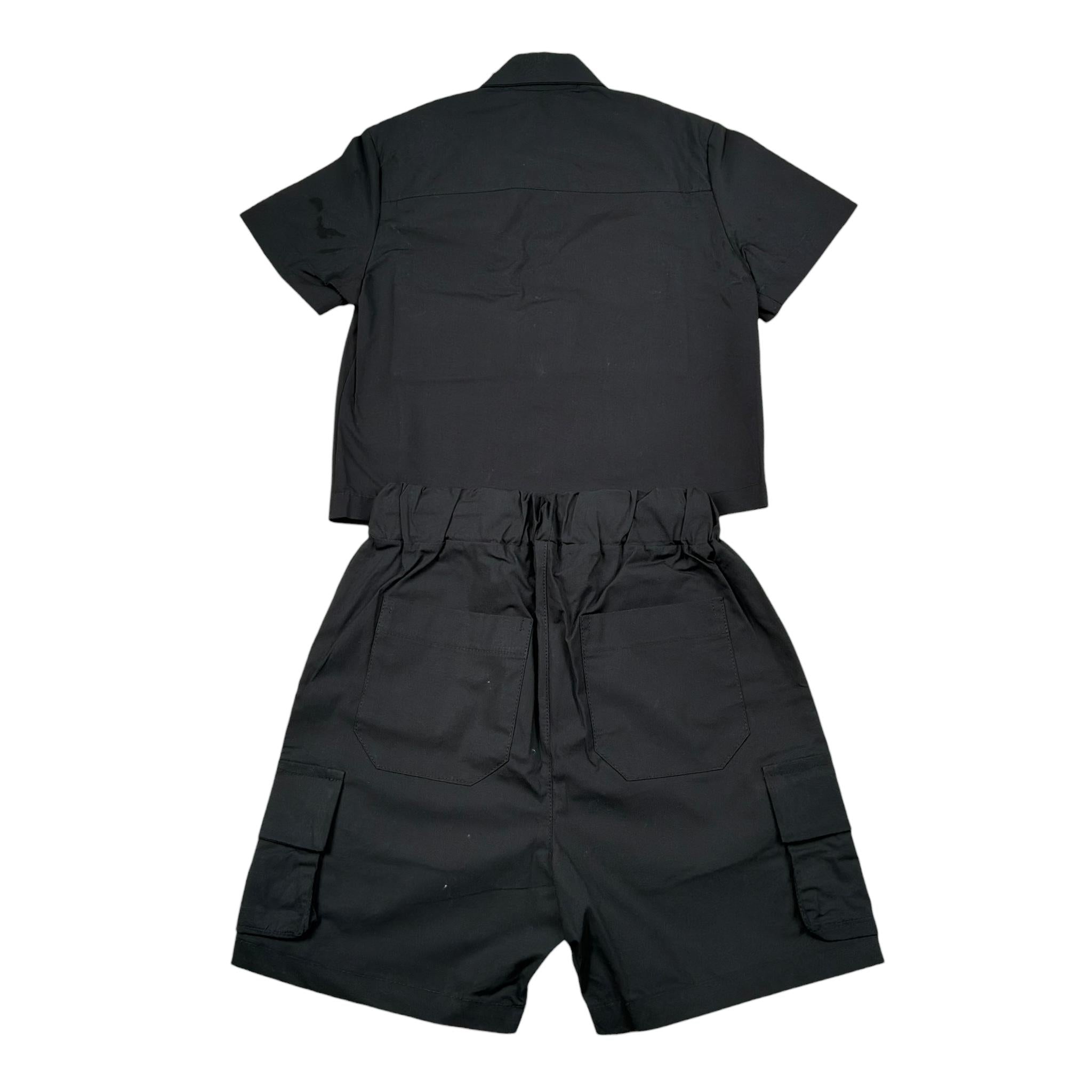 Do Not Conform Completo 2 Pezzi Camicia-Bermuda Tinta Unita per Bambino DCA043J NERO DO NOT CONFORM 