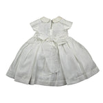 Marlu' Abito Mezza Manica Tinta Unita con Ricami per Neonata EP1900 PANNA MARLU' 