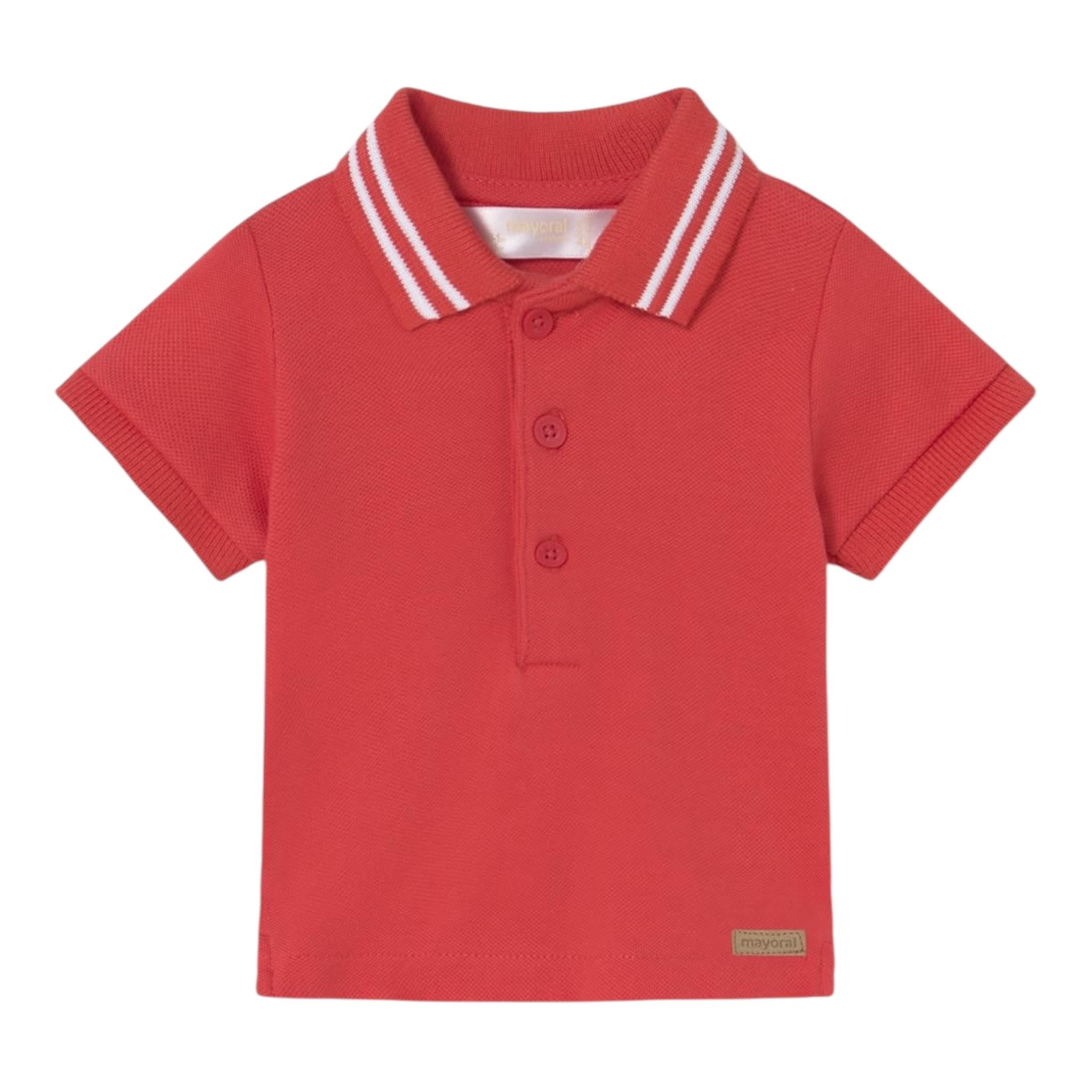 Mayoral Polo Mezza Manica Tinta Unita per Neonato 190 ROSSO MAYORAL 