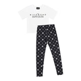 Trussardi Completo 2 Pezzi T-Shirt-Leggins Bicolore per Bambina RGP25086CJ BIANCO/NERO TRUSSARDI 