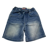 Cesare Paciotti Bermuda In Denim Tinta Unita con Elastico In Vita per Bambino BMP5101JX BLU CESARE PACIOTTI 