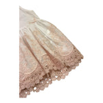 Caffe' D'Orzo Top Tinta Unita Giromanica con Ricami per Bambina ZW5A72 BIANCO CAFFE' D'ORZO 