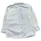 Trussardi Camicia Manica Lunga Tinta Unita con Logo per Neonato TIP26145CA BIANCO TRUSSARDI 