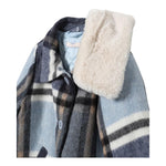 LIU JO cappotto tinta unita con fantasia a quadri Azzurro per Bambina KF4042 AZZURRO LIU JO 