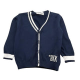 Bikkembergs Cardigan Tinta Unita con Bottoni per Bambino BK3450 BLU BiKKEMBERGS 