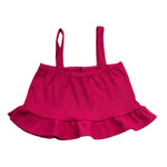 Janice Top Tinta Unita con Bretelle per Bambina JN237R FUXIA JANICE 