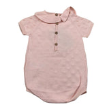 Wedoble Pagliaccetto Mezza Manica Tinta Unita per Neonata V2406305B ROSA WEDOBLE 