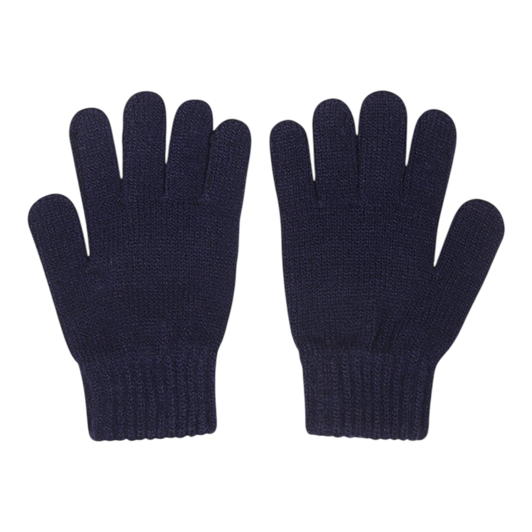 BillIEBLUSH guanti tinta unita con pailettes Blu per Bambina U20593 BLU BillIEBLUSH 