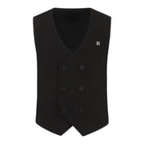 John Richmond Gilet Tinta Unita Doppiopetto per Bambino RBP25220GT NERO JOHN RICHMOND 
