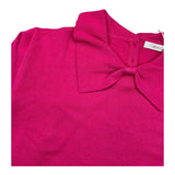 U+è BY MISS GRANT maglia tinta unita con colletto Fuxia per Bambina UE1047 FUXIA U+è BY MISS GRANT 