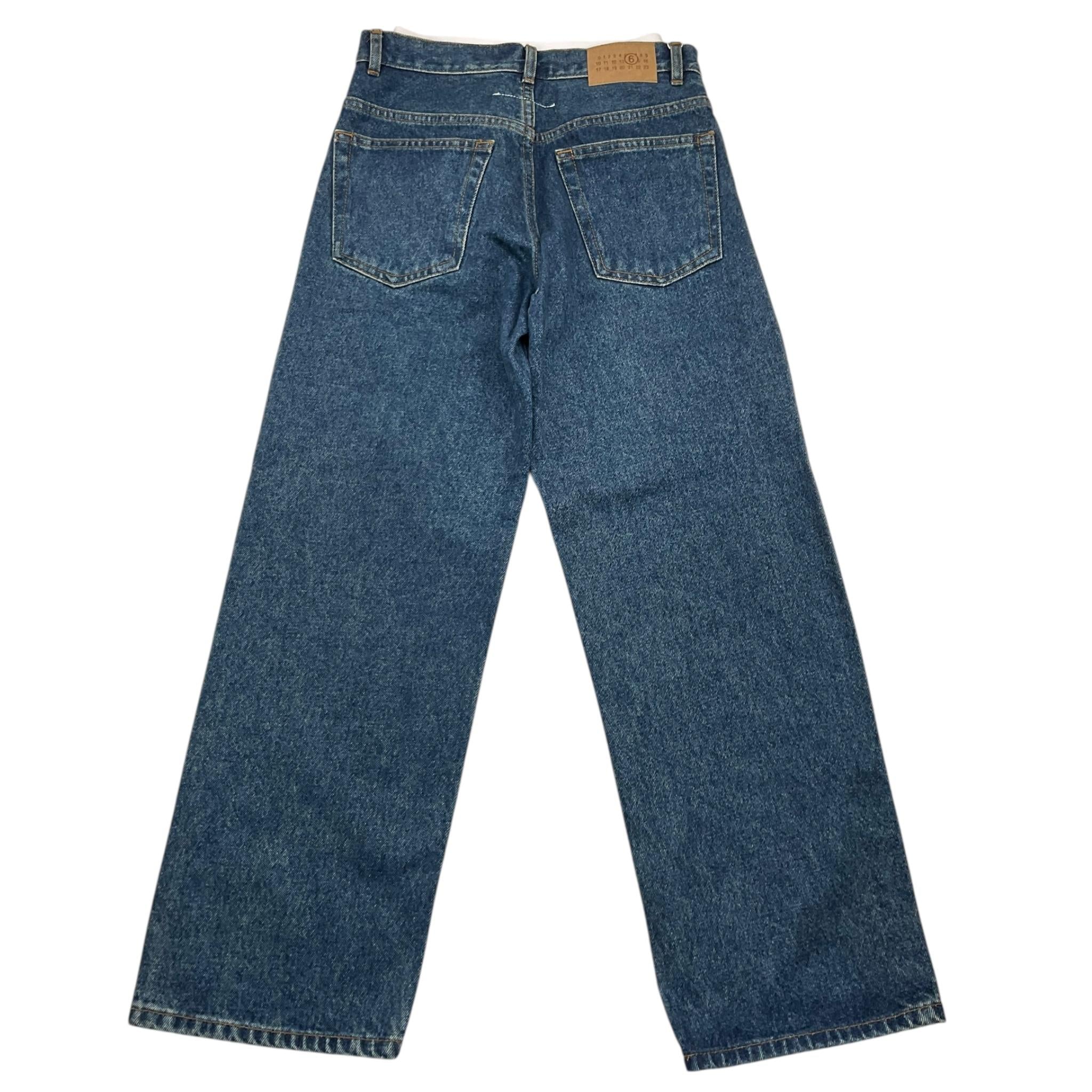 MAISON MARGIELA pantalone tinta unita cn elastico in contrasto Blu per Bambina M60632 BLU MAISON MARGIELA 