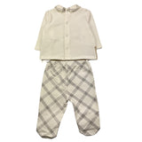 LE BEBE' completo 2 pezzi shirt-ghettina Panna per Neonato LBB5085 PANNA LE BEBE' 