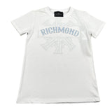 John Richmond T-Shirt Tinta Unita Girocollo con Stampa per Bambino RBP26077TS BIANCO JOHN RICHMOND 