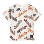 Mayoral T-Shirt Girocollo Tinta Unita con Stampa per Bambino 3038 PANNA MAYORAL 