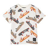 Mayoral T-Shirt Girocollo Tinta Unita con Stampa per Bambino 3038 PANNA MAYORAL 