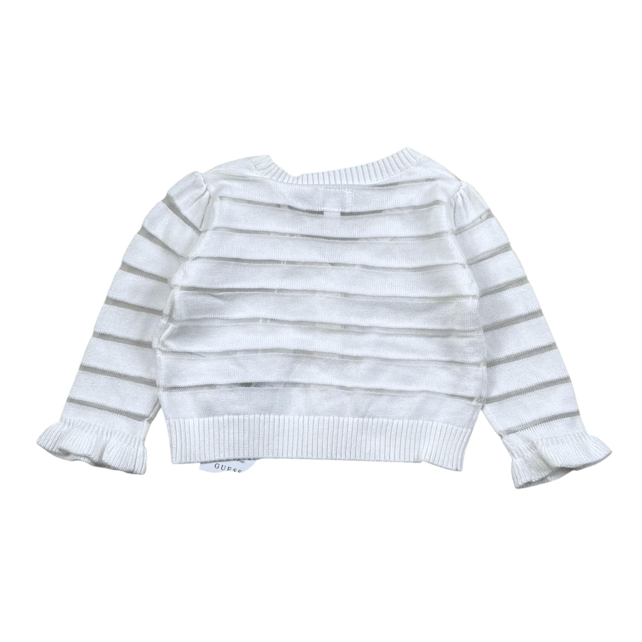 Guess Cardigan Tinta Unita  per Neonata K5RR04Z3M20 BIANCO GUESS 