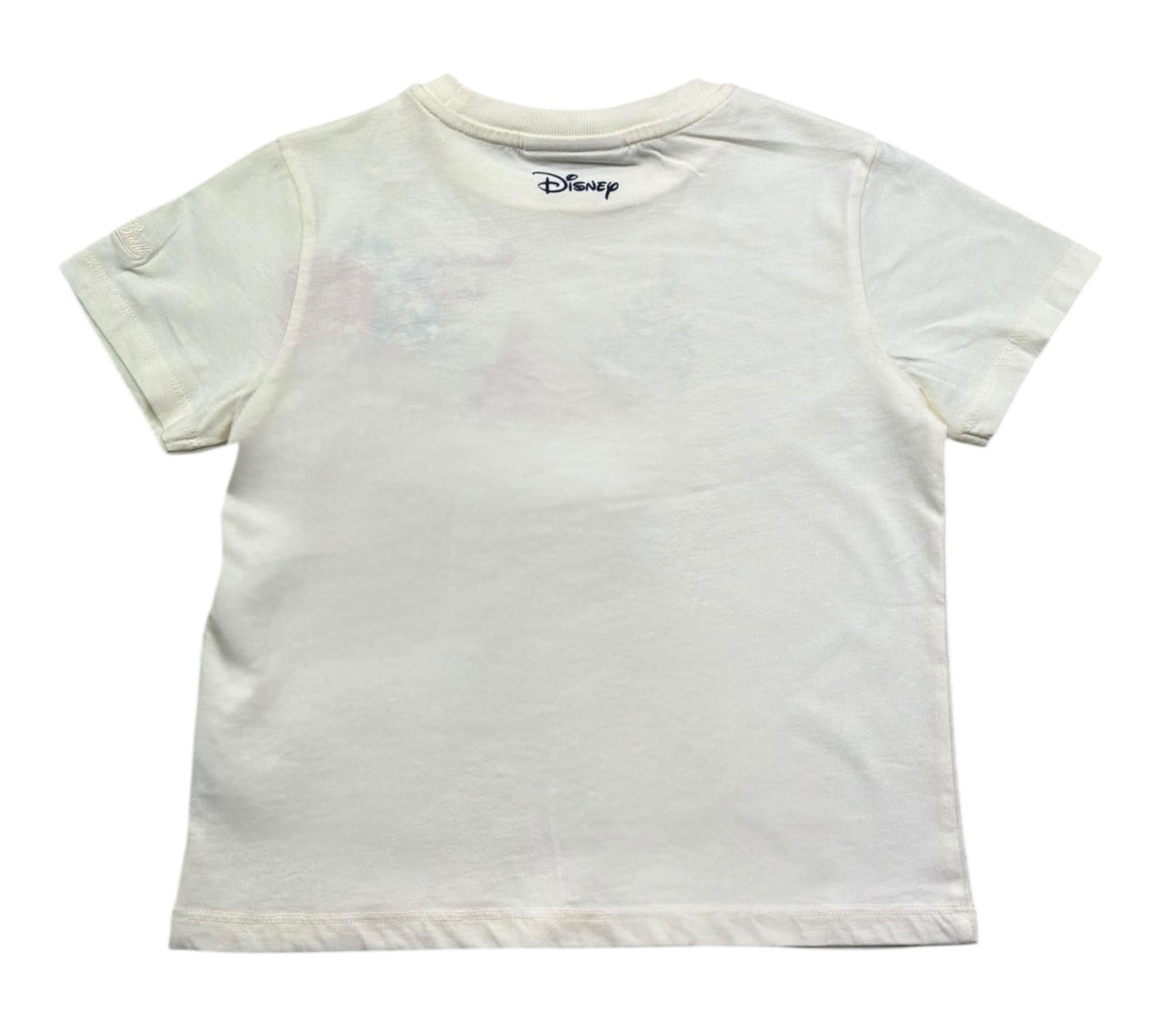 Saint Barth T-Shirt Girocollo Tinta Unita con Stampa per Bambina MINNIE PANNA SAINT BARTH 