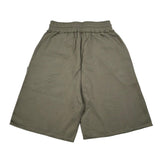 Please Bermuda Tinta Unita con Elastico In Vita per Bambino RE35030G75 VERDE PLEASE 