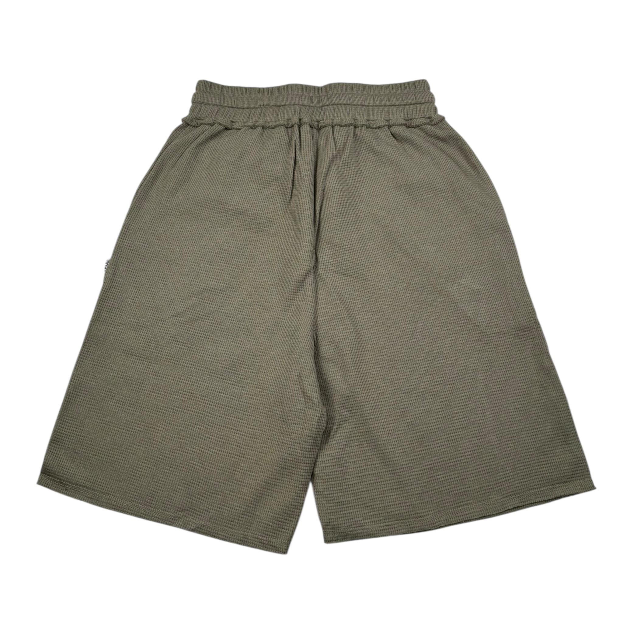 Please Bermuda Tinta Unita con Elastico In Vita per Bambino RE35030G75 VERDE PLEASE 