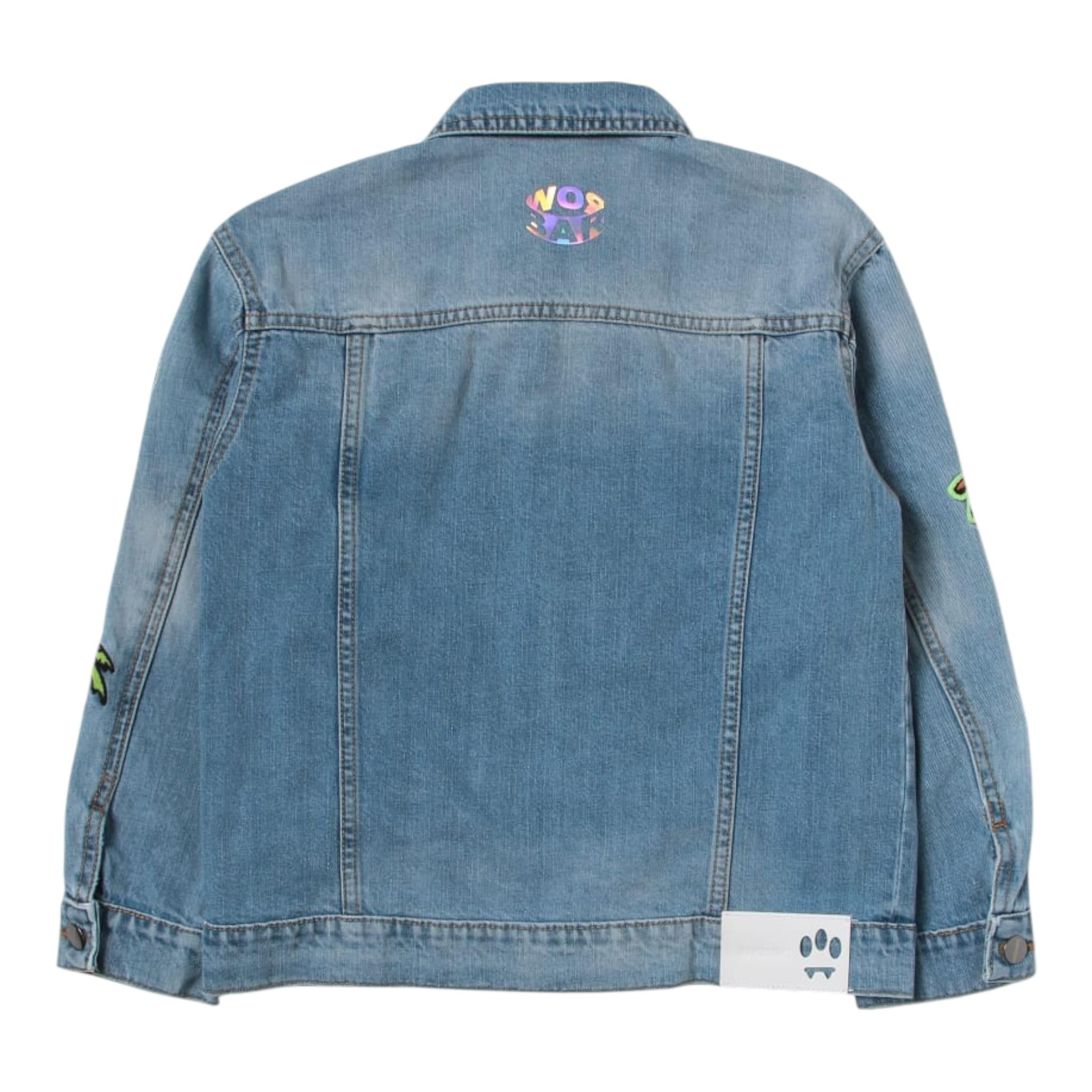 Barrow Kids Giubbino In Denim Tinta Unita per Bambino 032949 AZZURRO BARROW KIDS 