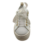 Elisabetta Franchi Sneakers Tinta Unita con Lacci E Logo per Bambina F4A9 BIANCO ELISABETTA FRANCHI 