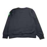 Bikkembergs Felpa Tinta Unita Girocollo con Stampa per Bambino BK3150 NERO BiKKEMBERGS 