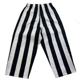 Dondup Pantalone Bicolore Fantasia A Righe Bianco/Nero Per Bambino