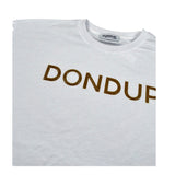 Dondup T-Shirt Tinta Unita con Stampa per Bambino DMTS034XX BIANCO DONDUP 