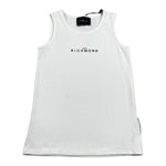 John Richmond Canotta Tinta Unita con Logo per Bambino RGP26004CN BIANCO JOHN RICHMOND 