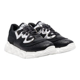 Maison Margiela Sneakers Tinta Unita Con Lacci Tricolore Nero Per Bambina