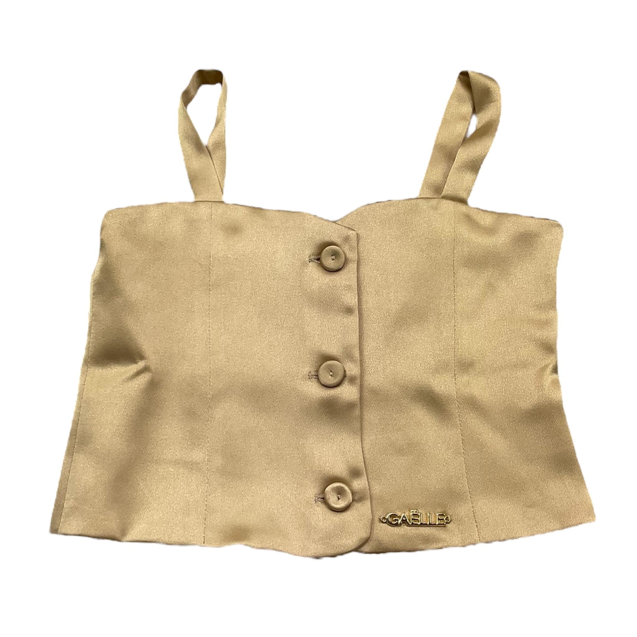 Gaelle Top Tinta Unita Bretelline per Bambina 2746T00365 ORO GAELLE 