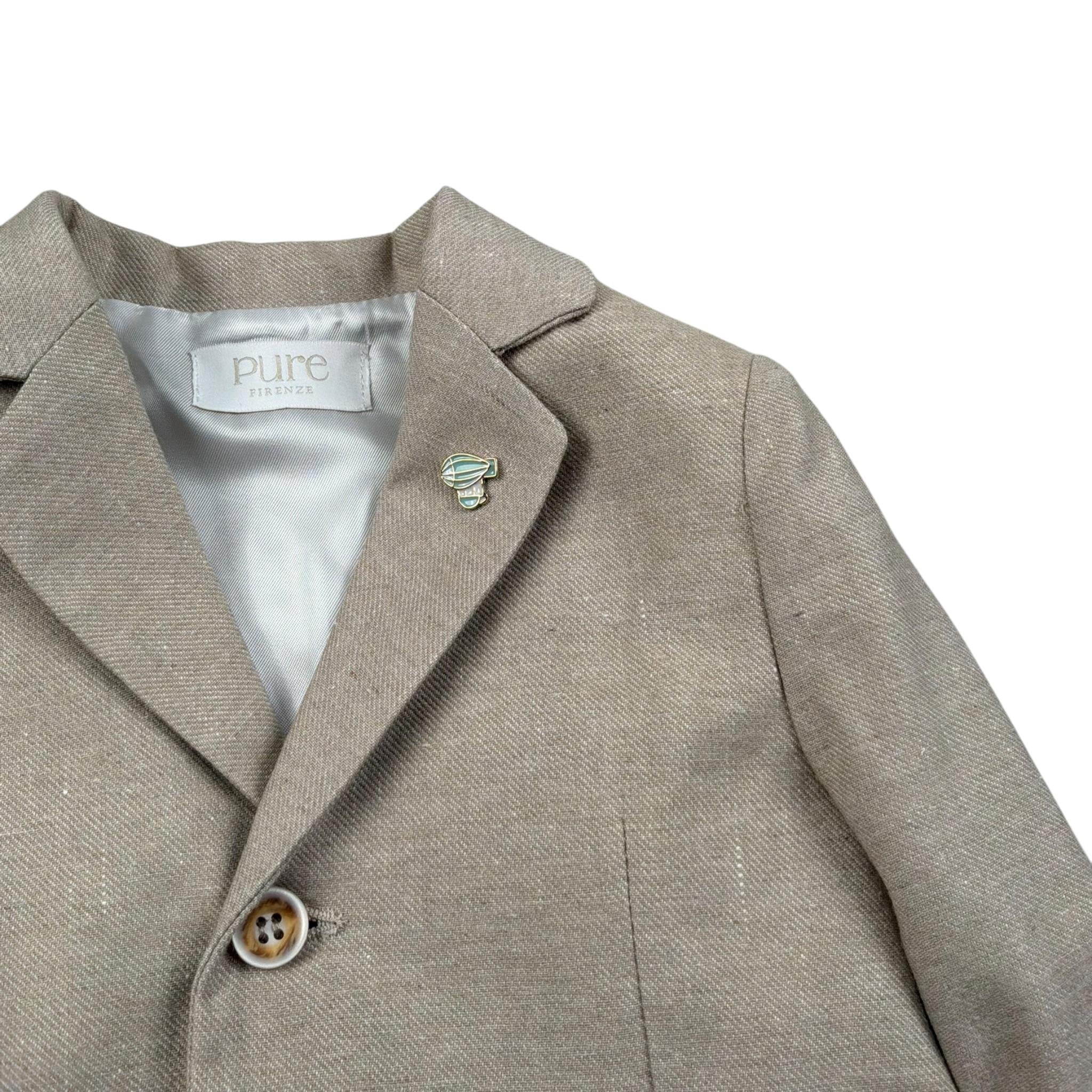 Pure Firenze Giacca Tinta Unita per Neonato PC03321 BEIGE PURE FIRENZE 