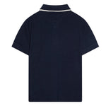 Tommy Hilfiger Polo Mezza Manica con Ricamo Logo Blu per Bambino KB0KB09524X BLU TOMMY HILFIGER 