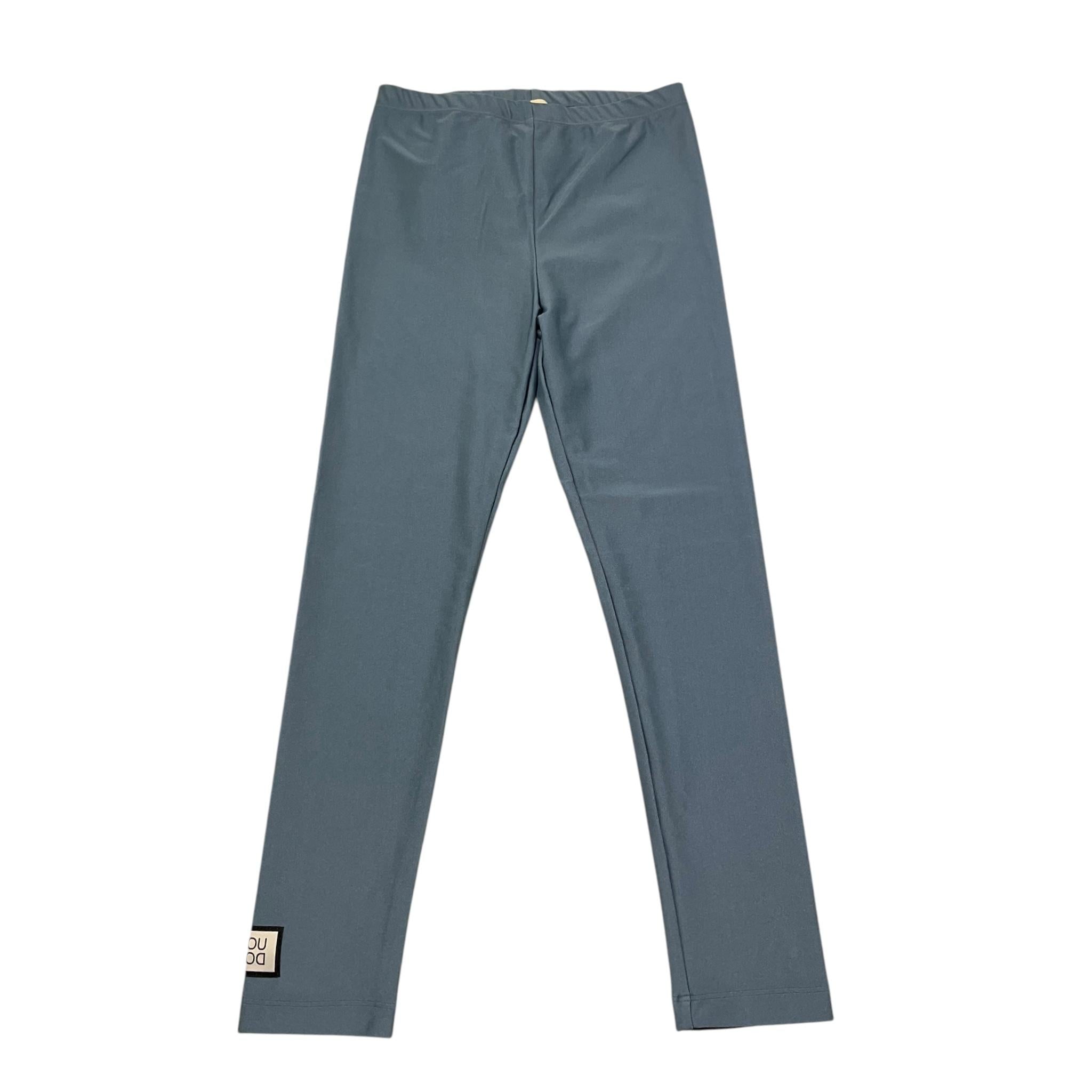 Dou Dou Leggins Tinta Unita con Logo per Bambina DW6A20 CELESTE DOU DOU 