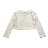 JOHN RICHMOND shirt modello crop tinta unita con stampa in contrasto Bianco per Bambina RGA24012TSX BIANCO JOHN RICHMOND 