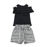 Emc Completo 2 Pezzi Top-Short per Bambina CO3640 NERO EMC 
