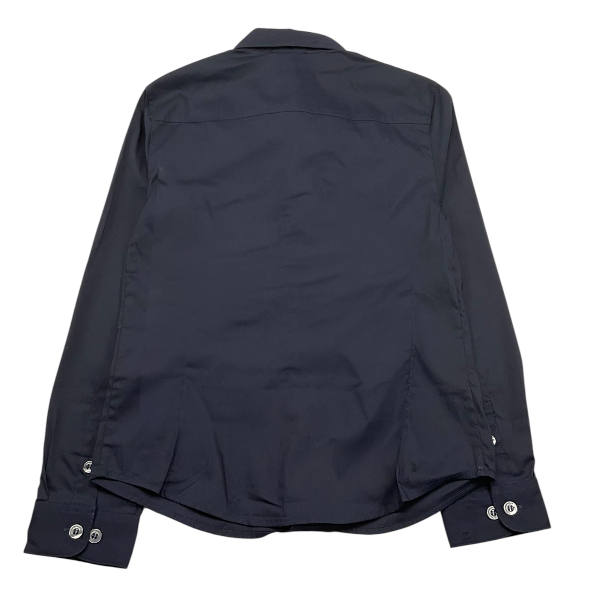 Emporio Armani Camicia Manica Lunga Tinta Unita per Bambino 8N4C09 BLU EMPORIO ARMANI 