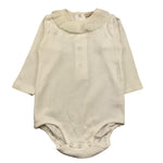 WEDOBLE body manica lunga tinta unita con colletto Panna per Neonata I2411616 PANNA WEDOBLE 