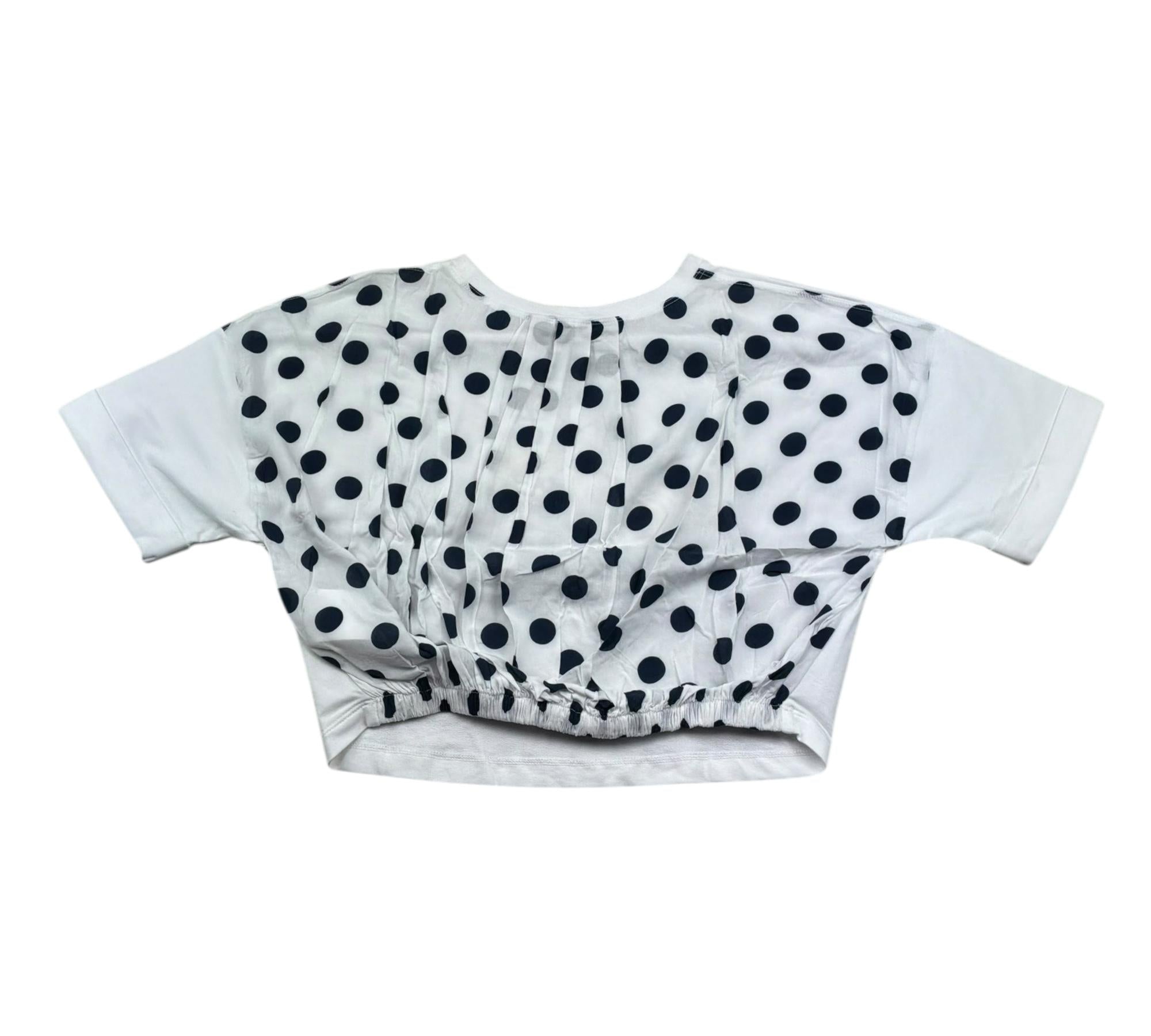 Monnalisa T-Shirt Girocollo Tinta Unita con Stampa per Bambina 197610S3 BIANCO MONNALISA 