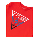 GUESS shirt girocollo tinta unita ocn logo Rosso per Neonato N4YI36K8HM4 ROSSO GUESS 