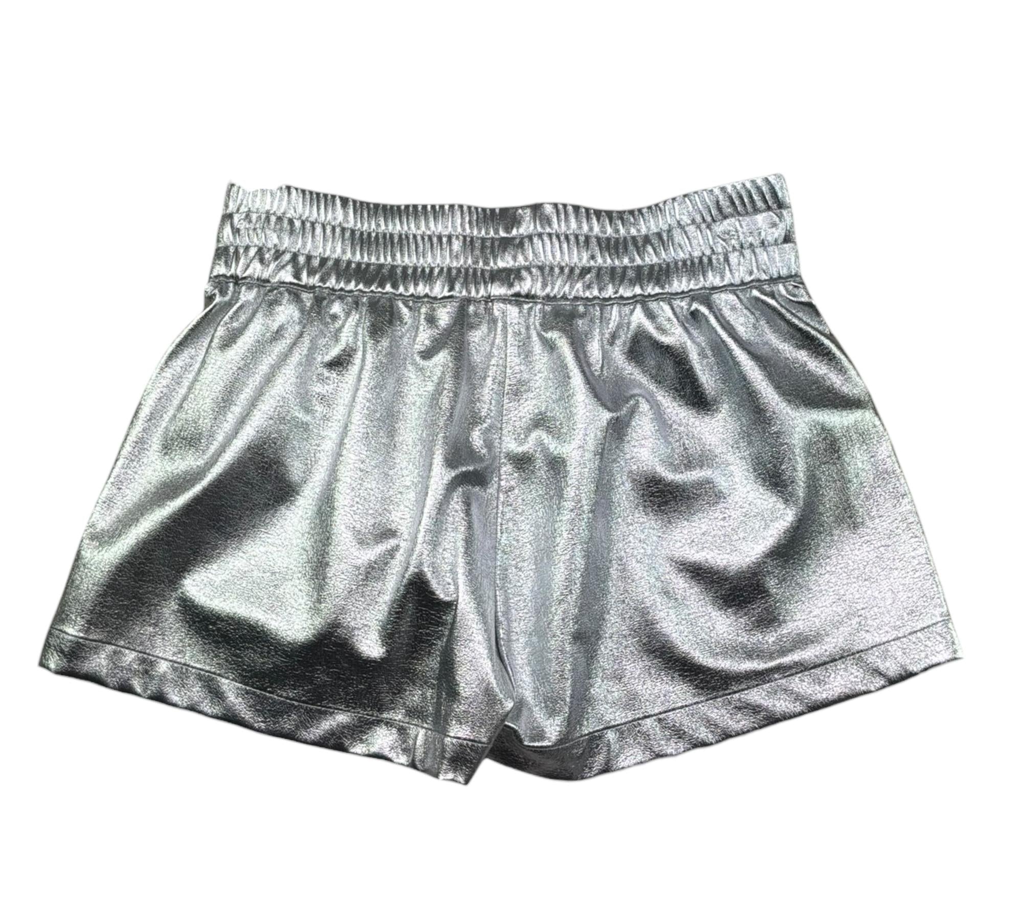 John Richmond Short Tinta Unita con Elastico In Vita per Bambina RGP26044SH ARGENTO JOHN RICHMOND 